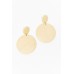 Langley Ecru Circle Drop Earring