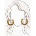 Christina Gold Beaded Hoop Earring